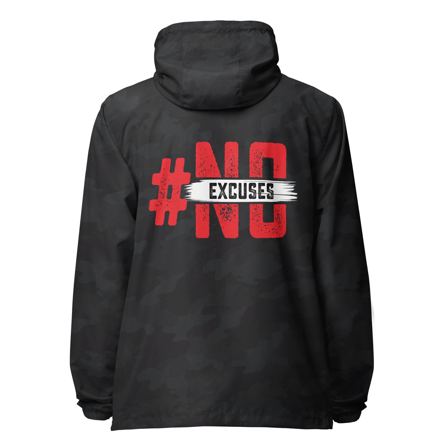 No Excuses lightweight zip up windbreaker