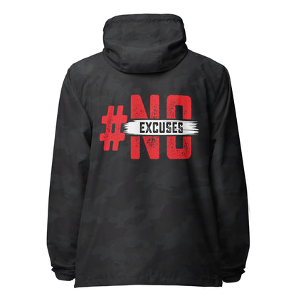 No Excuses lightweight zip up windbreaker
