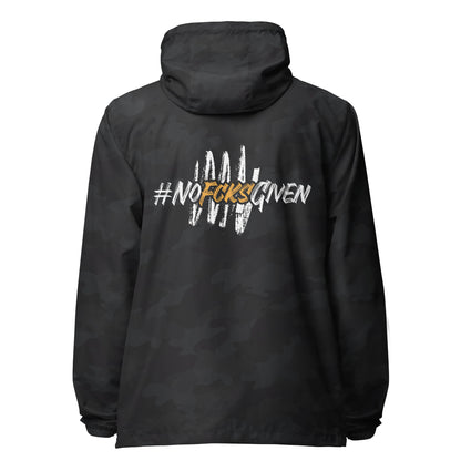 Nofcksgiven lightweight zip up windbreaker
