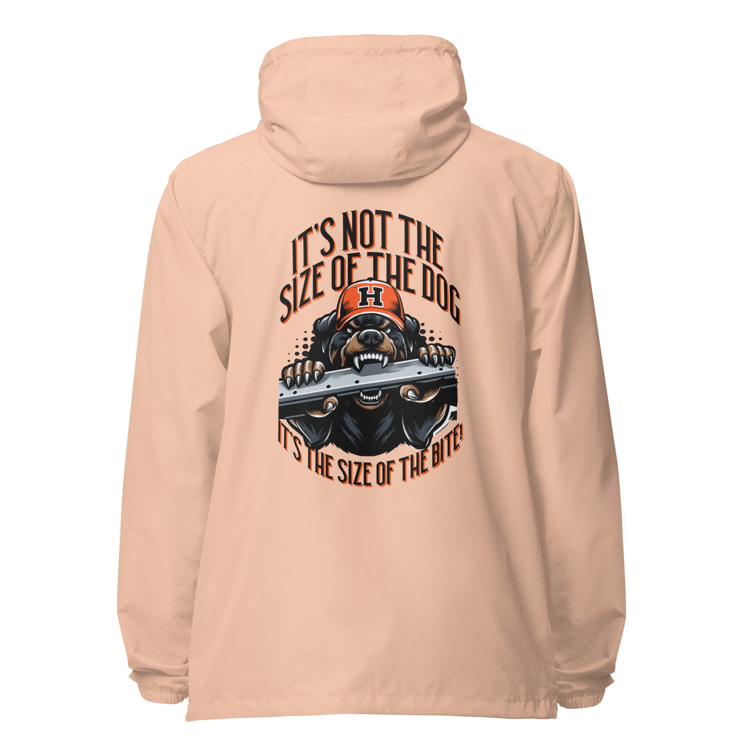 Size of the Dog Unisex lightweight zip up windbreaker