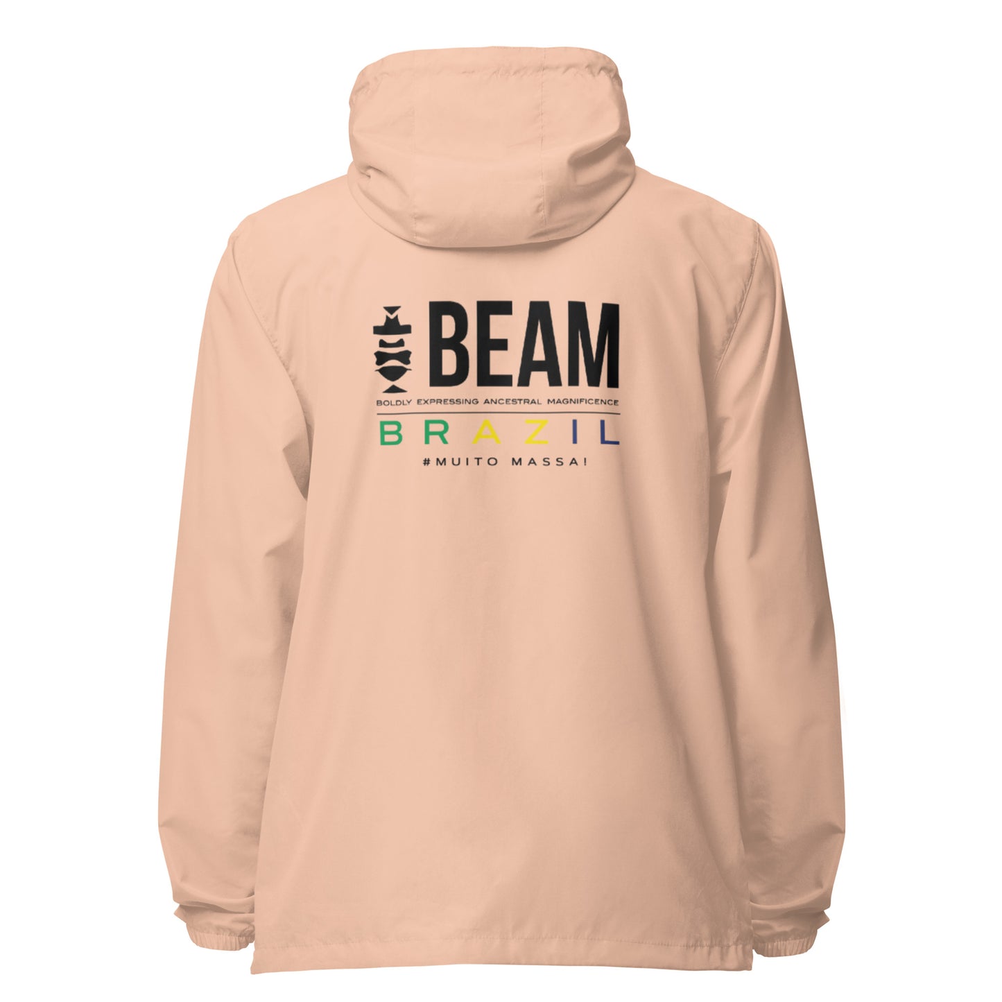 Beam Brazil Unisex lightweight zip up windbreaker