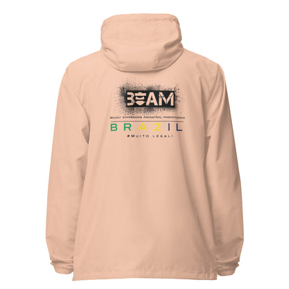 Beam Brazil Signature Unisex lightweight zip up windbreaker