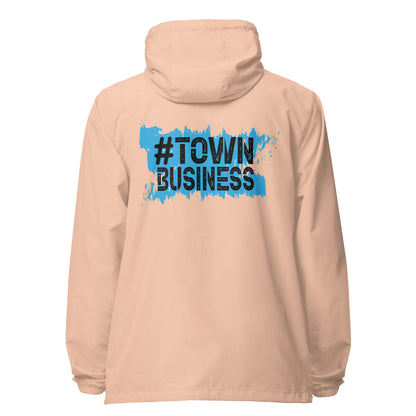 Town Business Signature lightweight zip up windbreaker