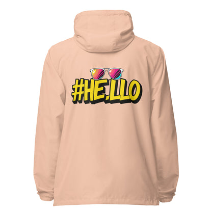 Hello Signature lightweight zip up windbreaker