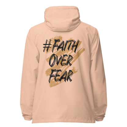 Faith Over Fear Signature lightweight zip up windbreaker