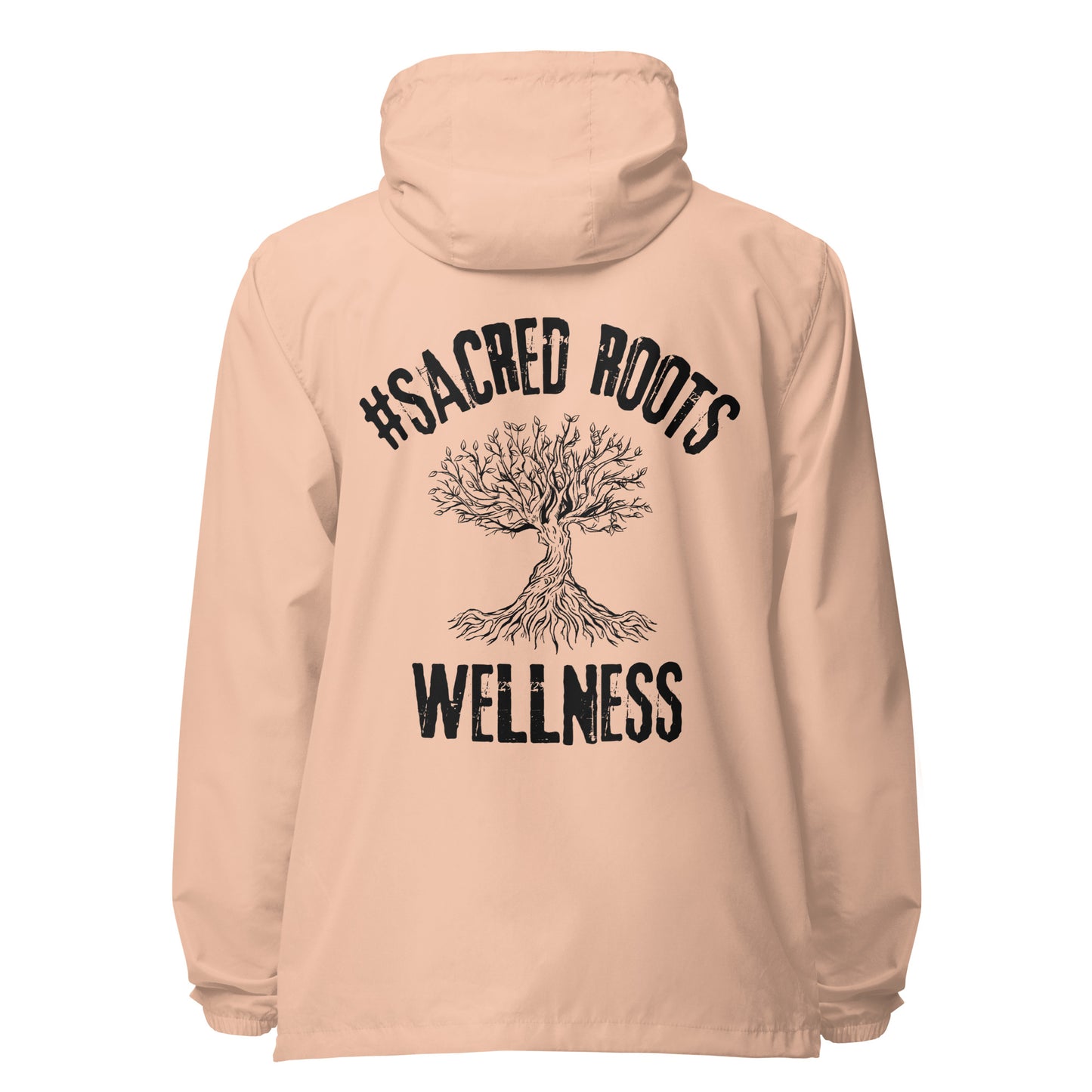 Sacred Roots Wellness Signature lightweight zip up windbreaker