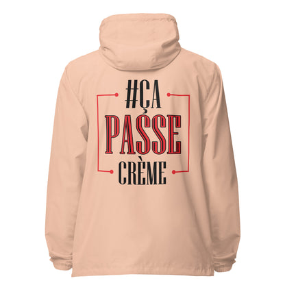 Ca Passe Creame Signature lightweight zip up windbreaker