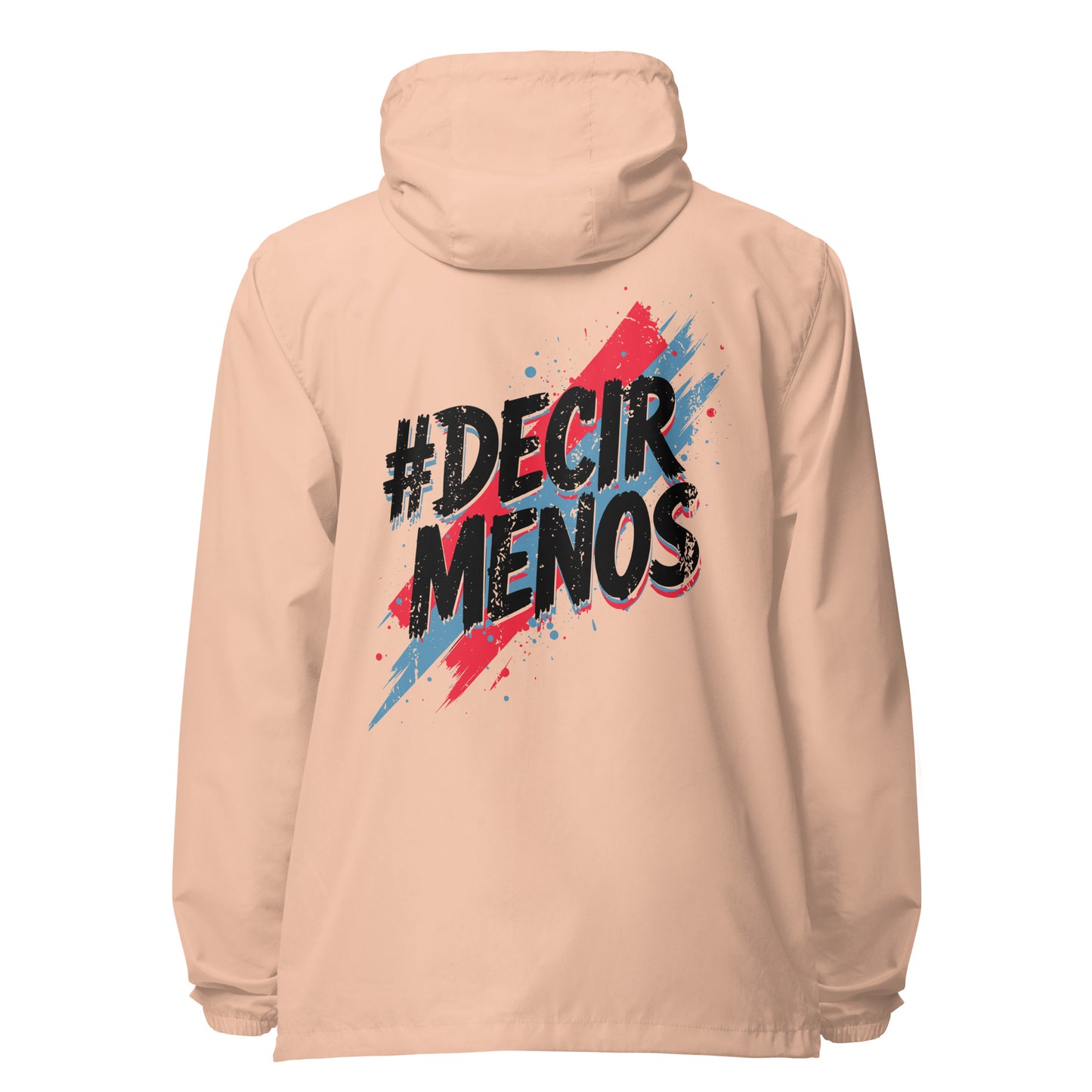 Decir Menos Signature lightweight zip up windbreaker
