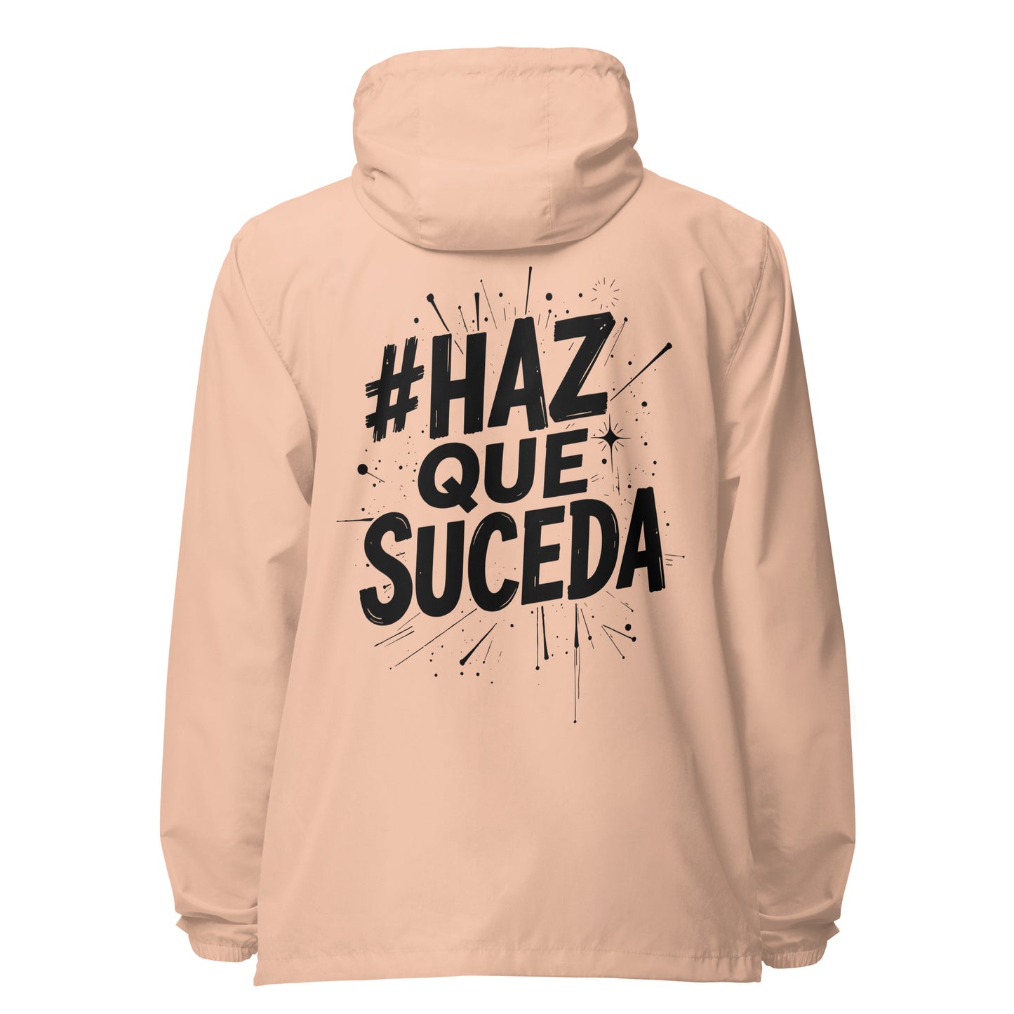 Haz Que Suceda Signature lightweight zip up windbreaker
