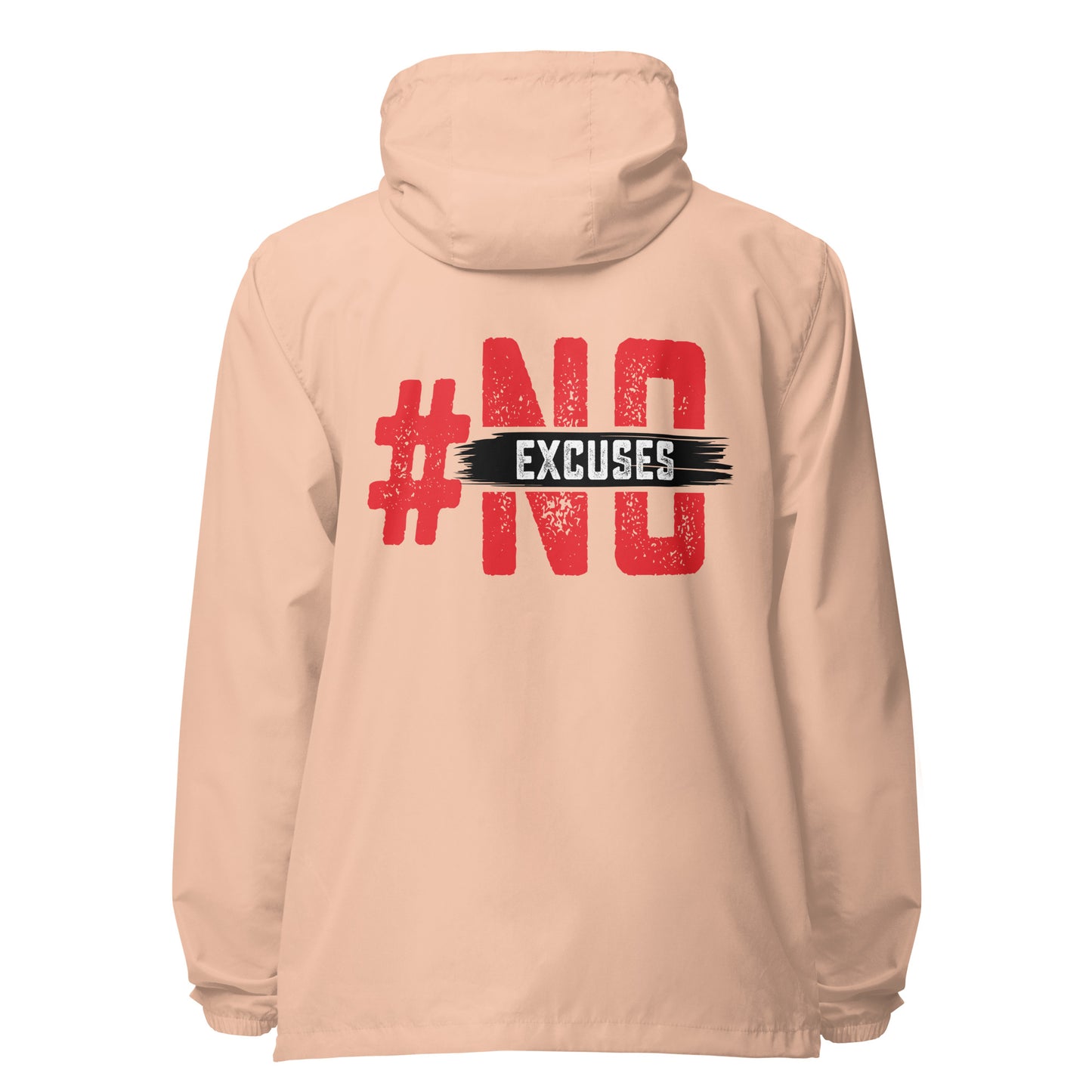 No Excuses Signature lightweight zip up windbreaker