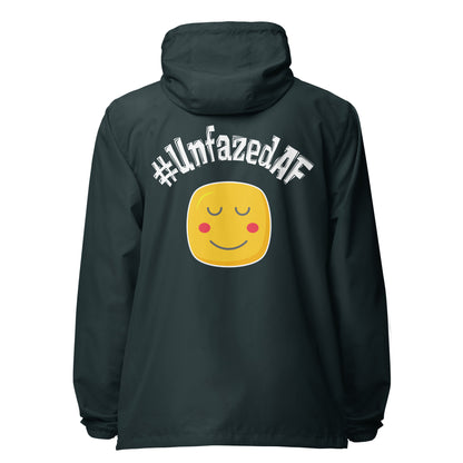 Unfazedaf lightweight zip up windbreaker