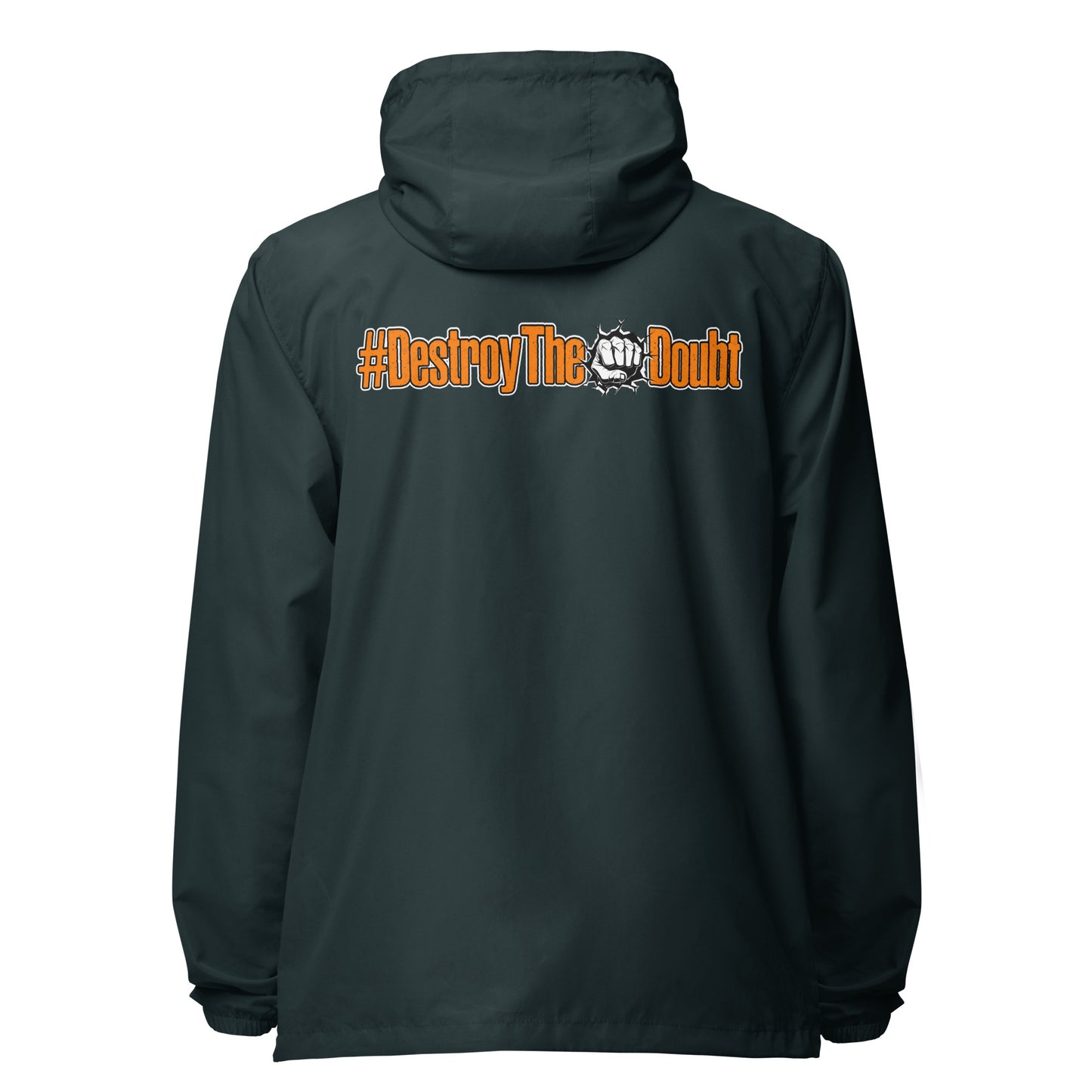Destroy The Doubt lightweight zip up windbreaker