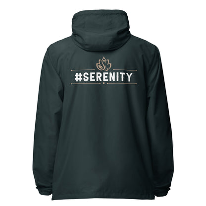 Serenity lightweight zip up windbreaker