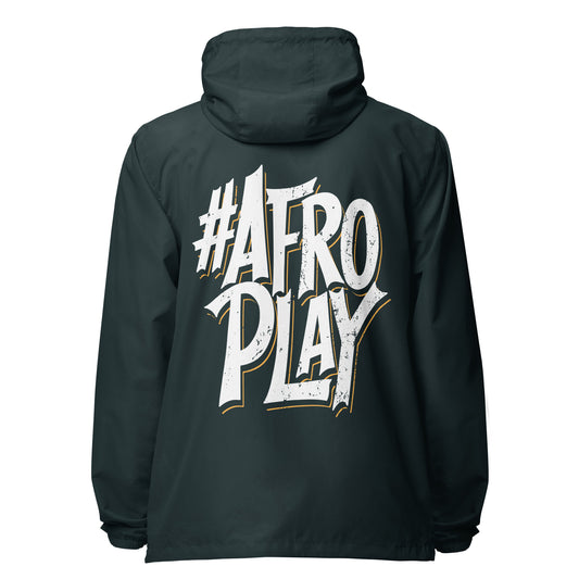 Afro Play Model lightweight zip up windbreaker