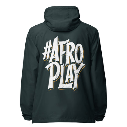 Afro Play Model lightweight zip up windbreaker