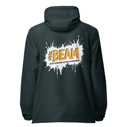 Beam lightweight zip up windbreaker