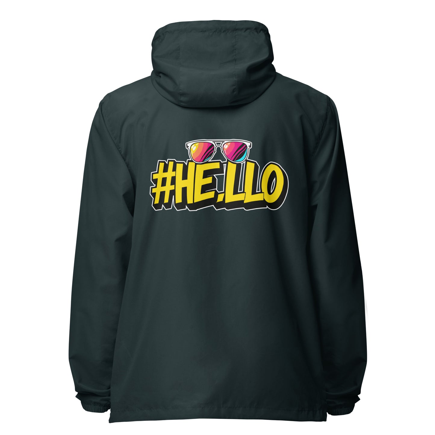 Hello lightweight zip up windbreaker