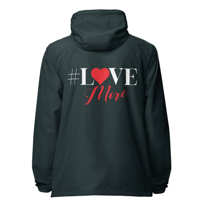 Love More lightweight zip up windbreaker