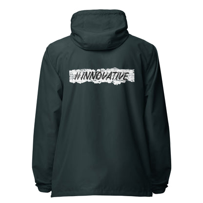 Innovative lightweight zip up windbreaker