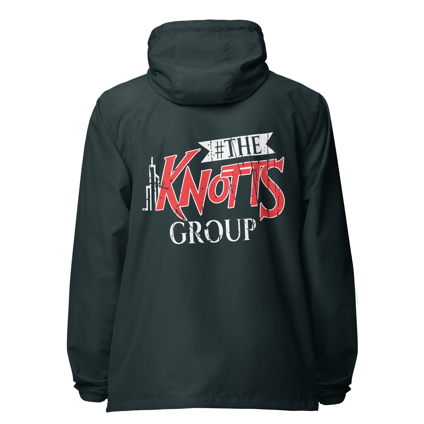 The Knotts Group lightweight zip up windbreaker