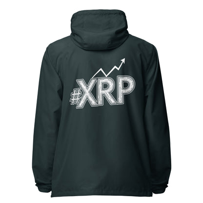 #XRP Line Graph lightweight zip up windbreaker
