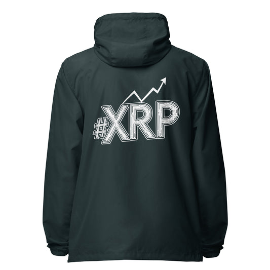 #XRP Line Graph lightweight zip up windbreaker