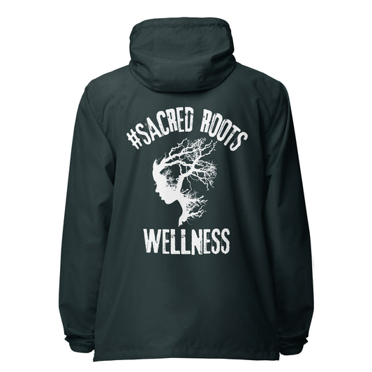 Sacred Roots lightweight zip up windbreaker