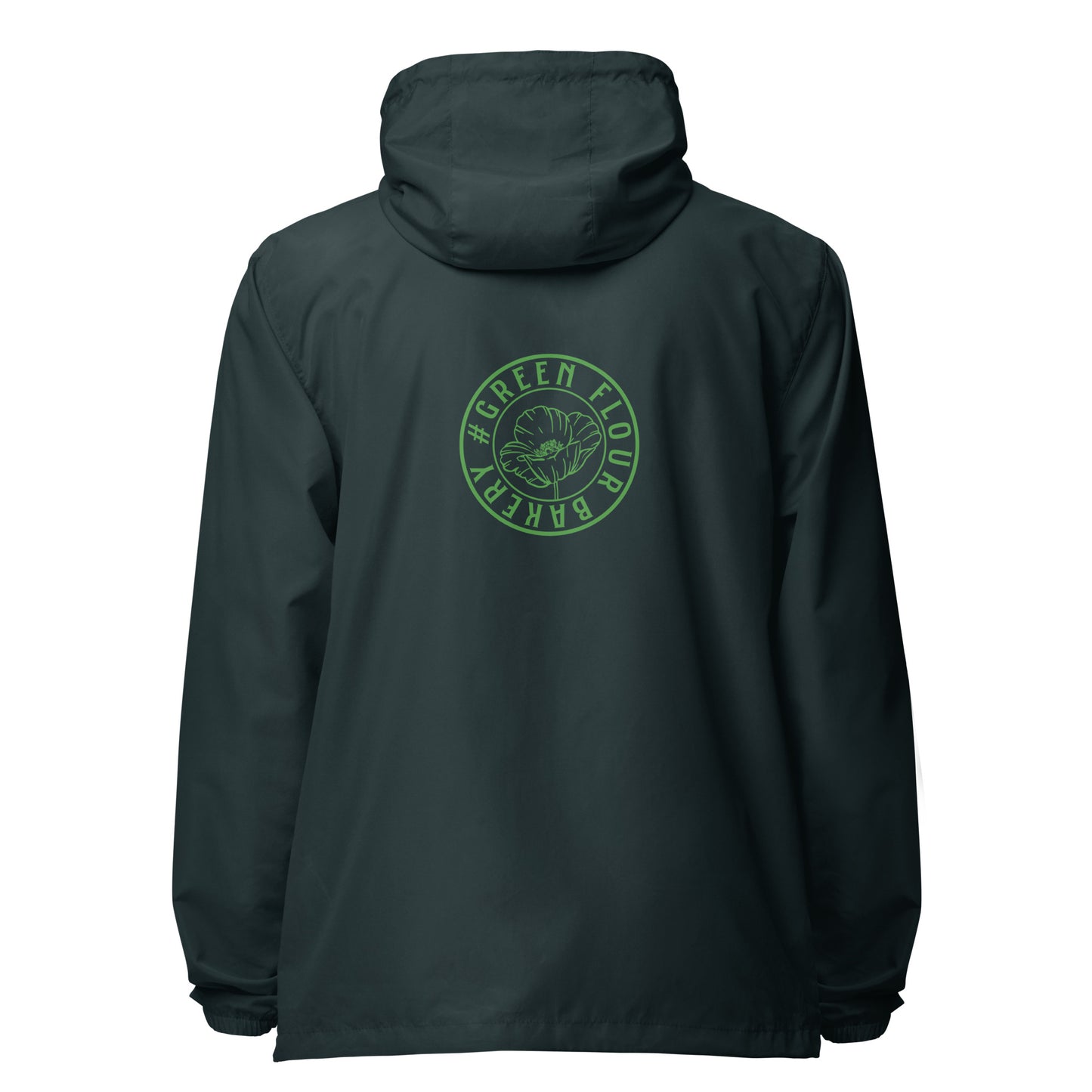 Green Flour lightweight zip up windbreaker