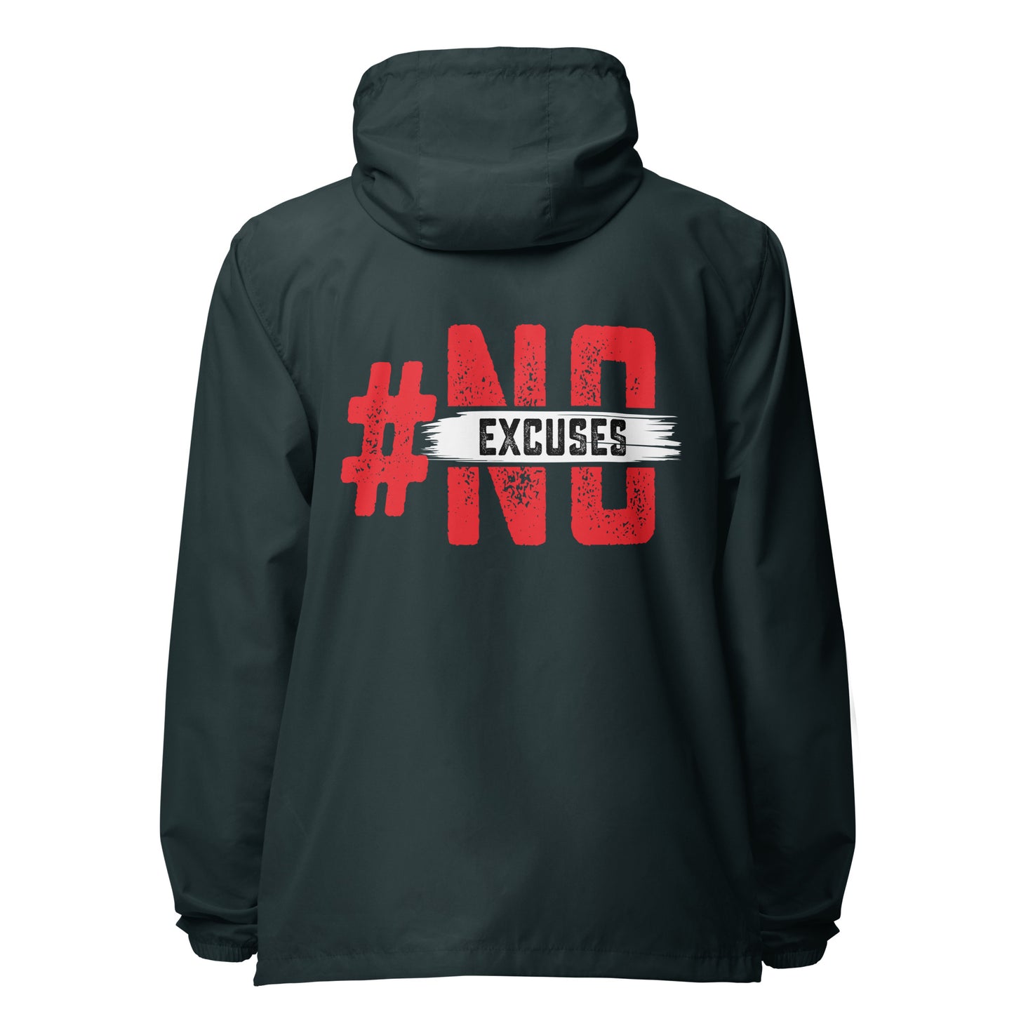No Excuses lightweight zip up windbreaker