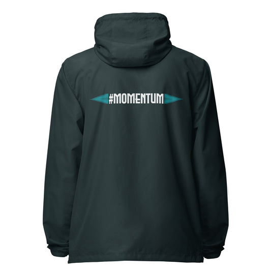 Momentum lightweight zip up windbreaker