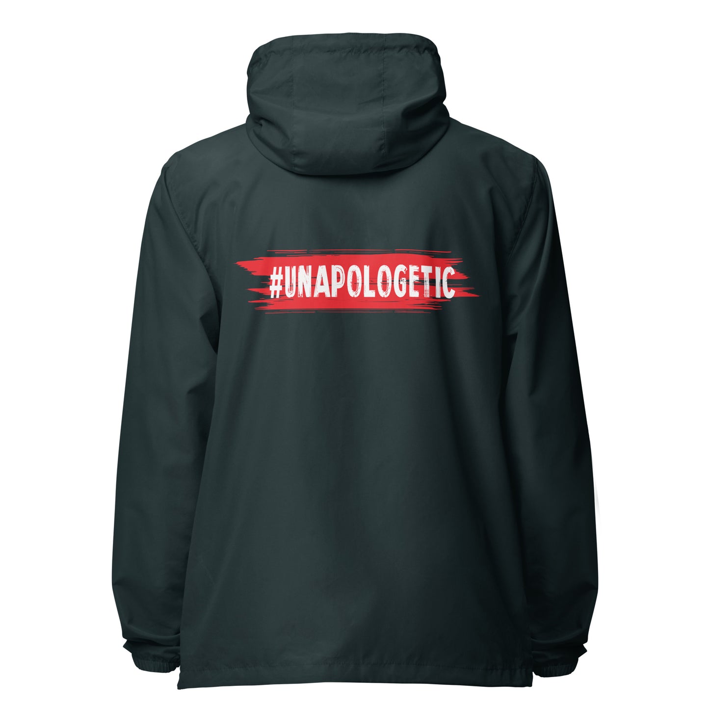 Unapologetic lightweight zip up windbreaker