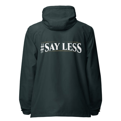 Sayless lightweight zip up windbreaker