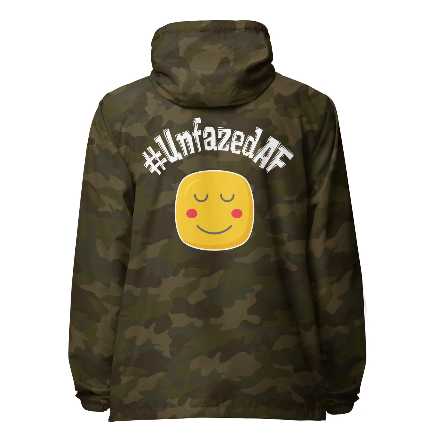 Unfazedaf lightweight zip up windbreaker