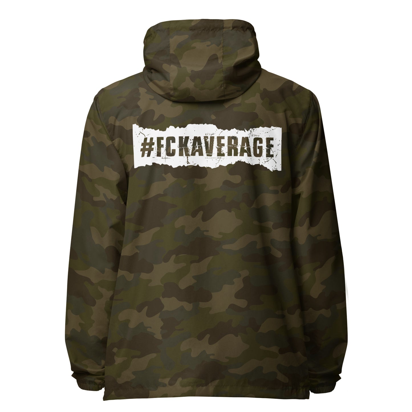 Fckaverage lightweight zip up windbreaker