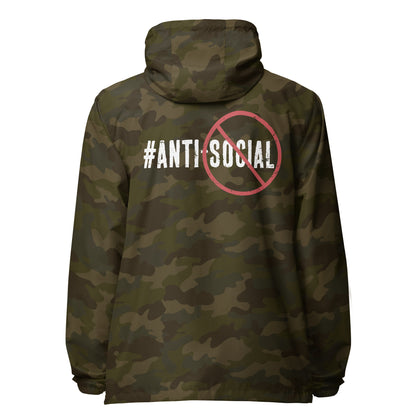 Anti Social lightweight zip up windbreaker