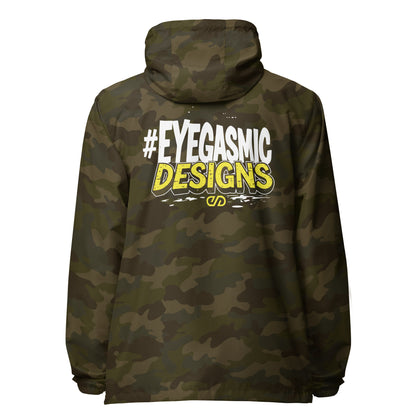 Eyegasmic Designs lightweight zip up windbreaker