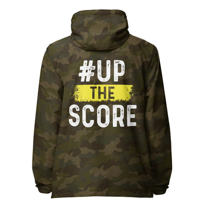 Up the Score lightweight zip up windbreaker