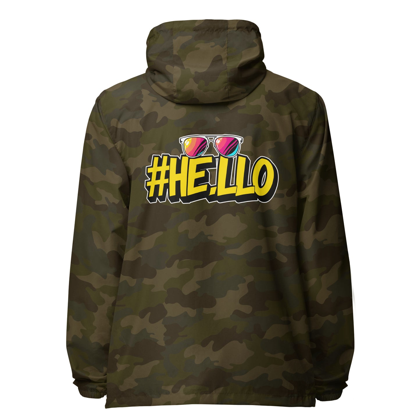 Hello lightweight zip up windbreaker