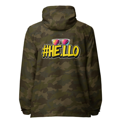 Hello lightweight zip up windbreaker