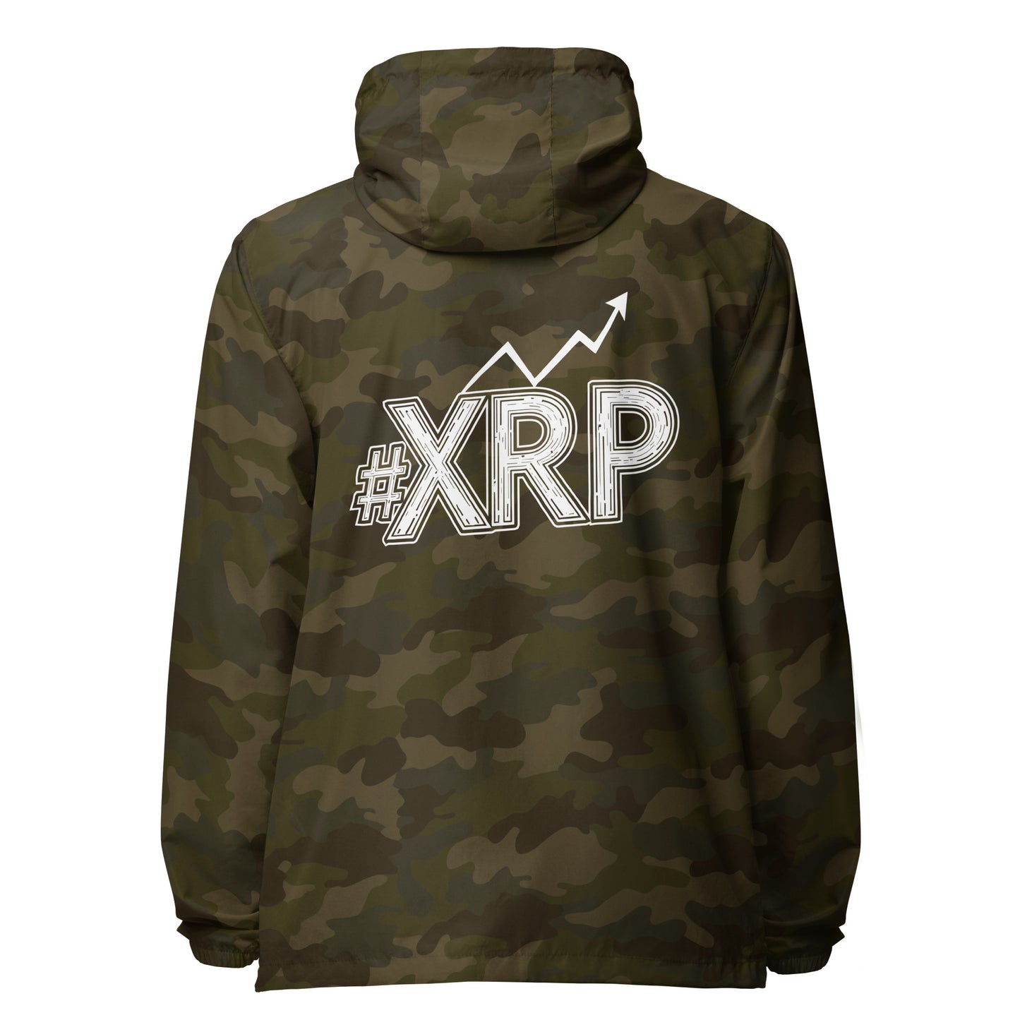 #XRP Line Graph lightweight zip up windbreaker