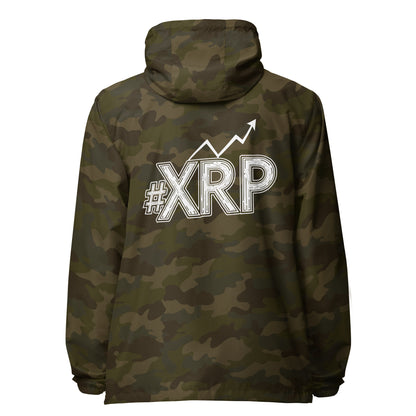 #XRP Line Graph lightweight zip up windbreaker