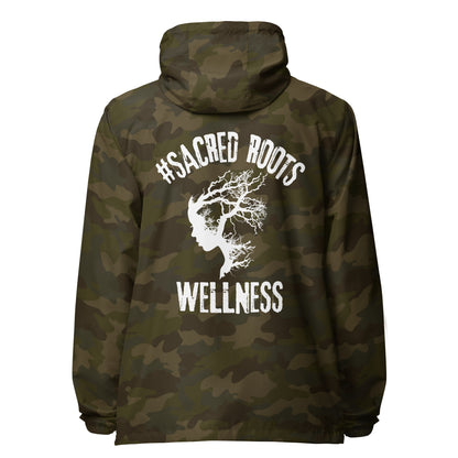Sacred Roots lightweight zip up windbreaker