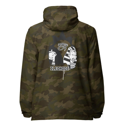 IleOmode Eye lightweight zip up windbreaker