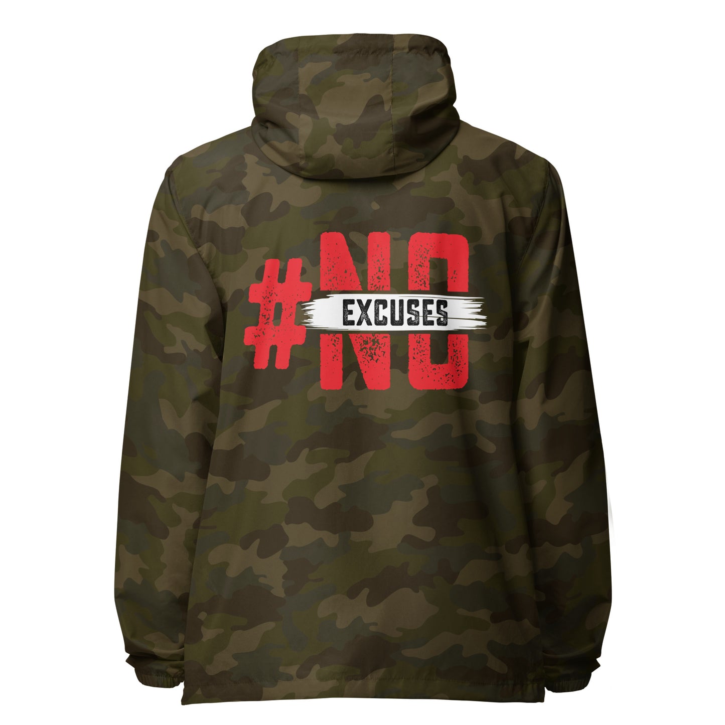 No Excuses lightweight zip up windbreaker