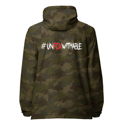 Unfckwithable lightweight zip up windbreaker