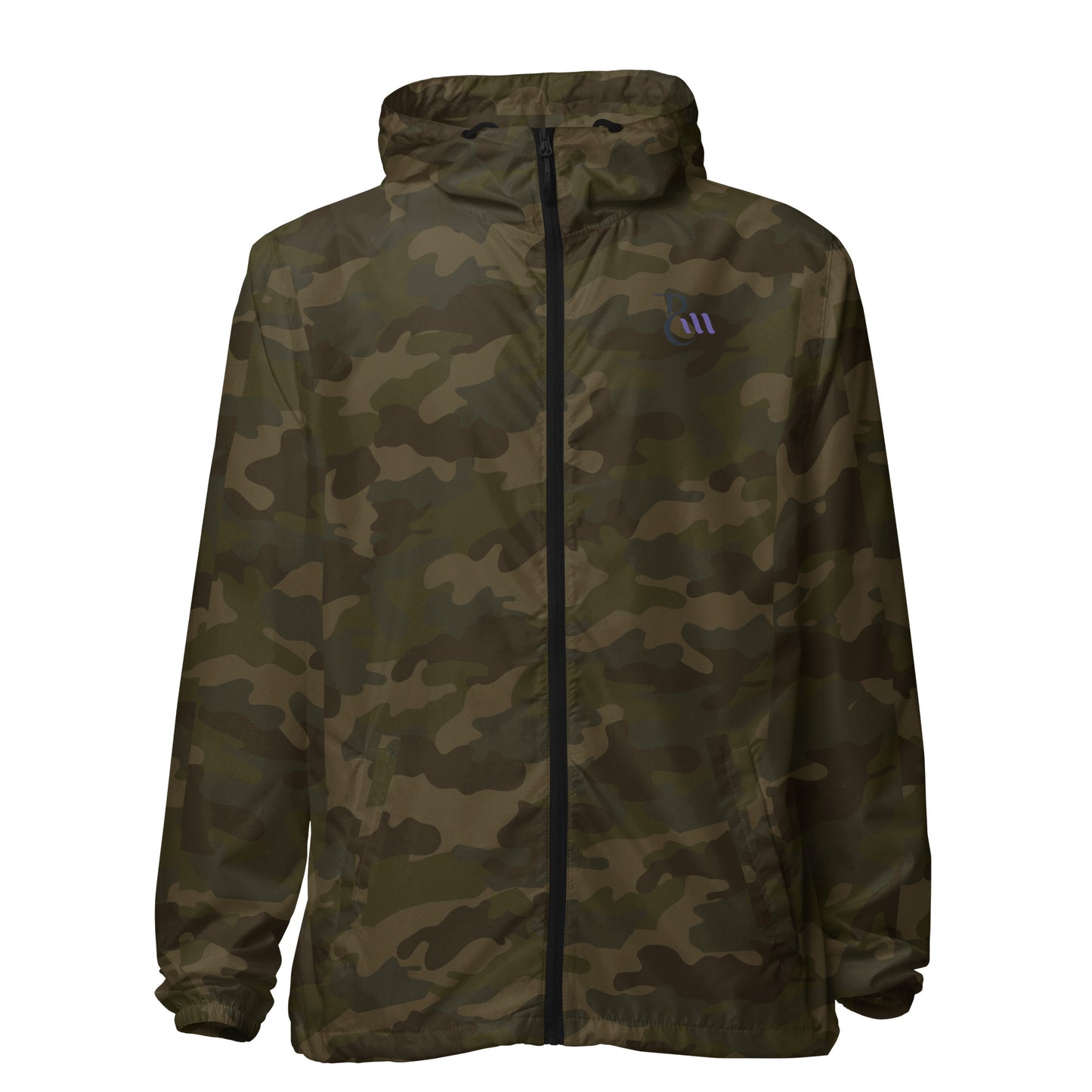 Afro Play Model lightweight zip up windbreaker
