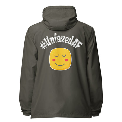 Unfazedaf lightweight zip up windbreaker