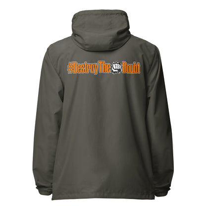 Destroy The Doubt lightweight zip up windbreaker