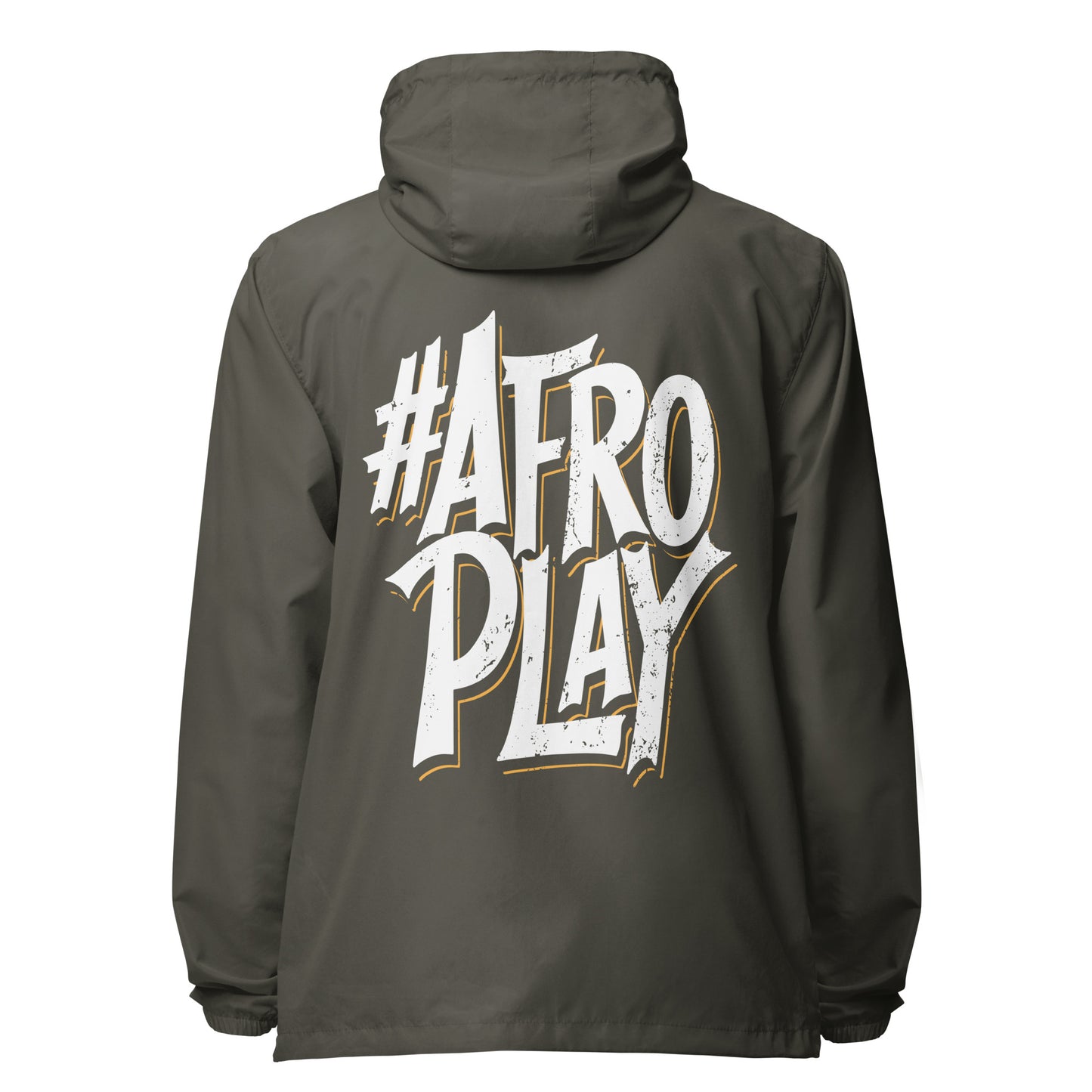 Afro Play Model lightweight zip up windbreaker