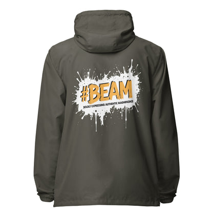 Beam lightweight zip up windbreaker